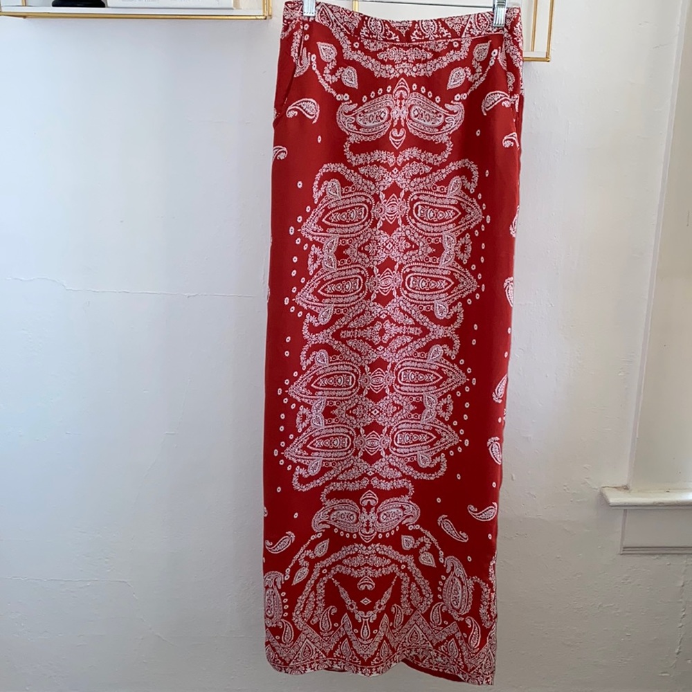 Lovely Boho Urban Outfitters Maxi Skirt. Paisley Bandana Print. - Picture 3 of 10